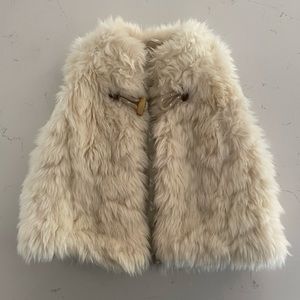 Baby Zara 6-9mo faux fur vest